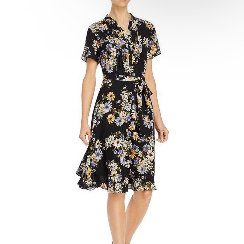 Nanette Lepore BLACK DREAM CLOUD Floral Dress - Size 6